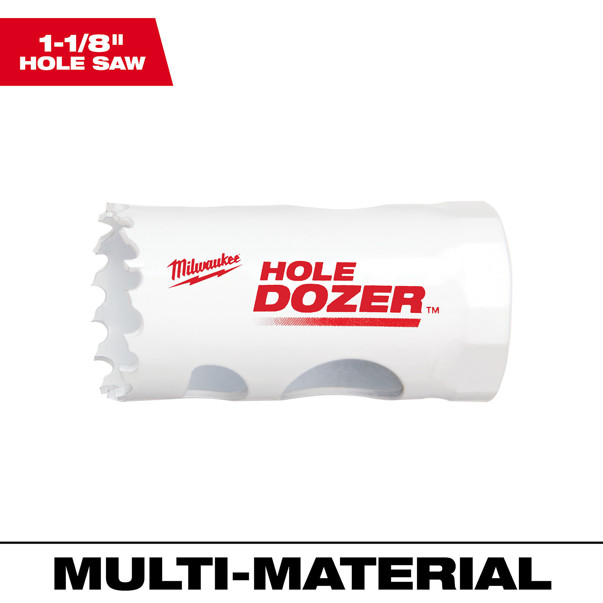 Milwaukee Hole Dozer Bi-Metal Hole Saw, 1 1/8in., Model# 49-56-0052